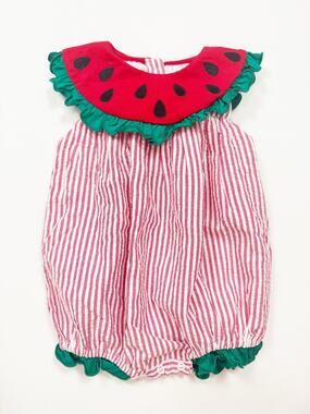 Busy Bees Smocks Watermelon Bubble